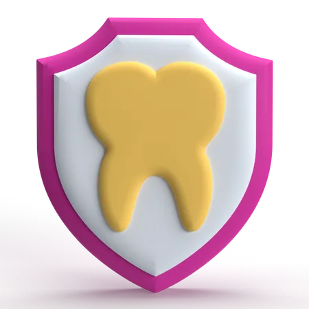 Tooth Shield  3D Icon
