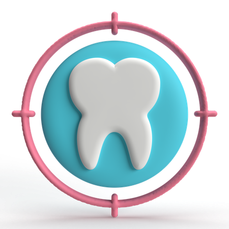 Tooth Target  3D Icon