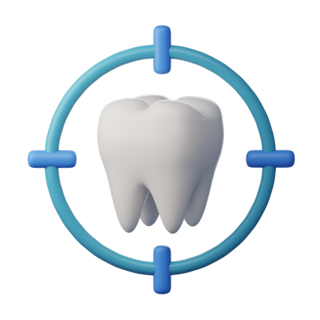 歯のターゲット  3D Icon