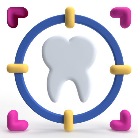 Tooth Target  3D Icon