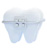Tooth With Braces