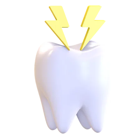 Stinging Pain In Tooth Icon Dentist Symbol 3 D Render Illustration 3D Illustration