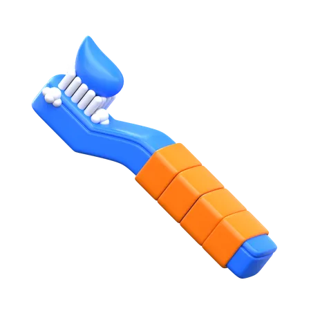 Toothbrush 3 D Hygiene Routine Icon 3D Icon