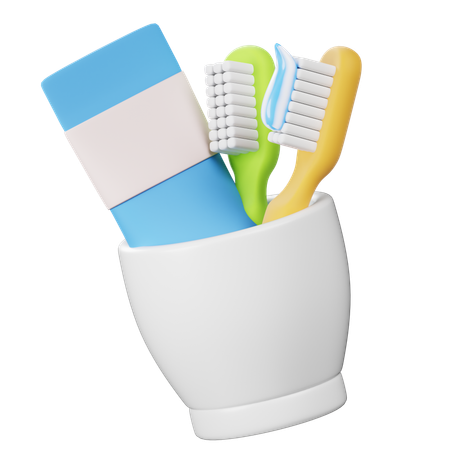 Toothbrush Holder  3D Icon
