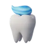 Toothpaste On Tooth