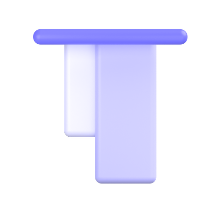 Top Align  3D Icon