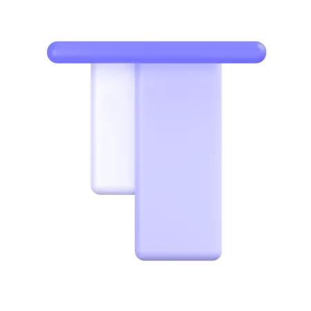 Top Align  3D Icon