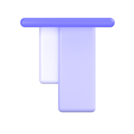 Top Align  3D Icon