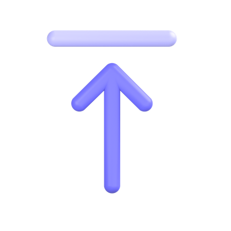 Top-alignment  3D Icon