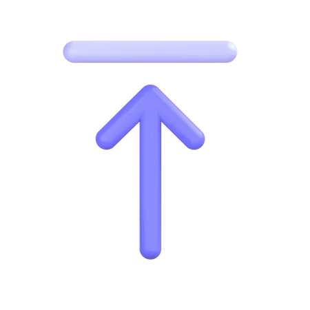 Top-alignment  3D Icon