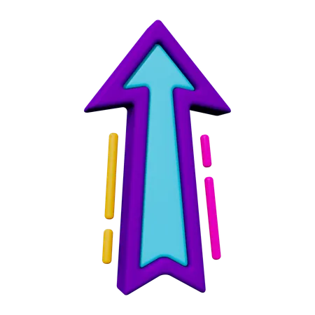 Top Arrow  3D Icon