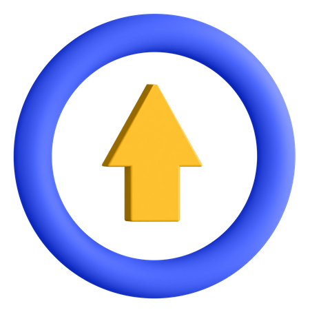 Top Arrow  3D Icon