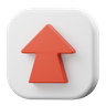 arrow top emoji 3d