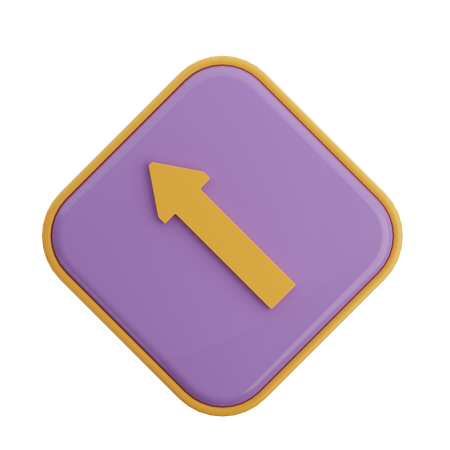 Top Left Arrow  3D Icon
