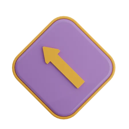 Top Left Arrow  3D Icon