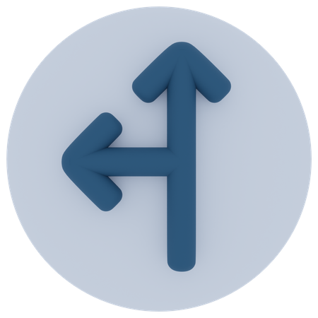 Top Left Arrow  3D Icon