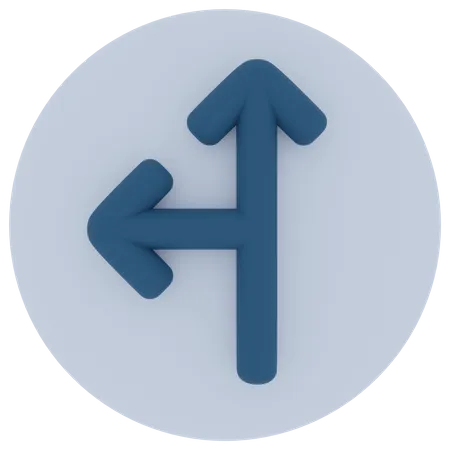 Top Left Arrow  3D Icon