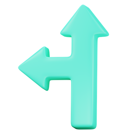 Top Left Arrow  3D Icon