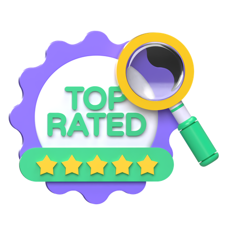 Top Rated Badge  3D Icon