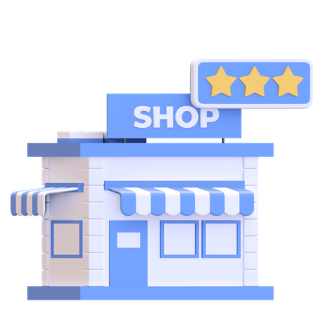 Top rated store  3D Illustration