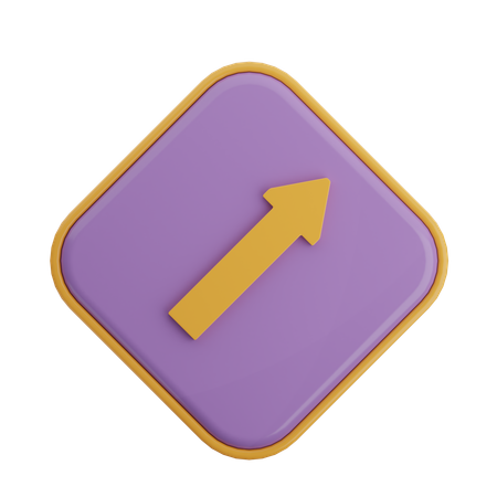 Top Right Arrow  3D Icon