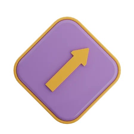 Top Right Arrow  3D Icon