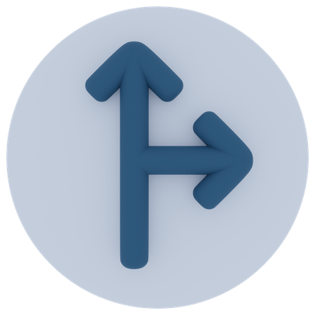 Top Right Arrow  3D Icon