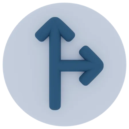 Top Right Arrow  3D Icon