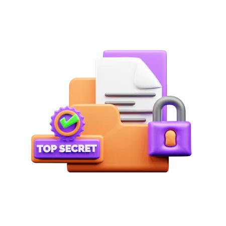 Top Secret  3D Icon