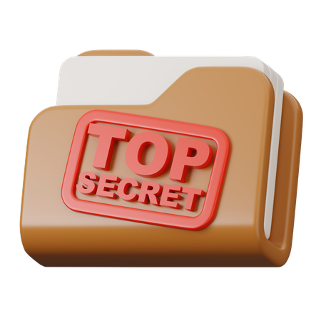 Top Secret Folder  3D Icon