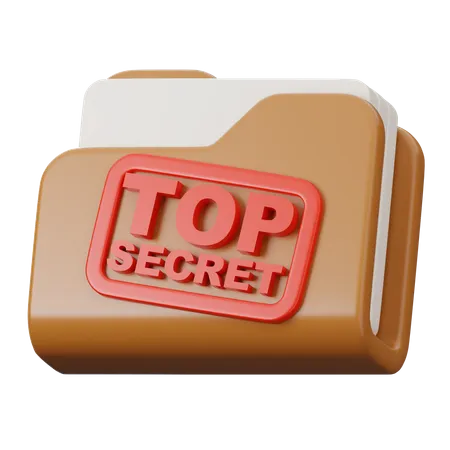 Top Secret Folder  3D Icon
