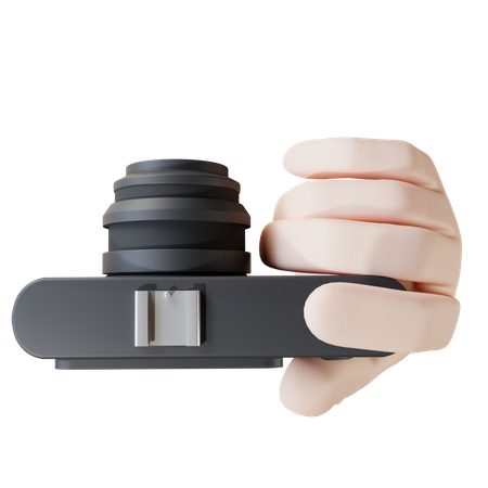 Top side of clicking photo in camera  3D Icon