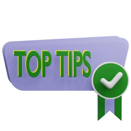 Top Tips  3D Icon