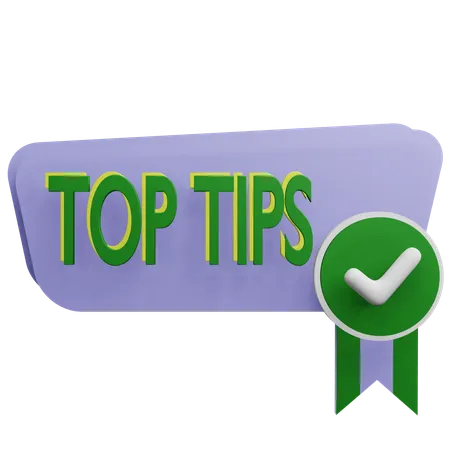 Top Tips  3D Icon