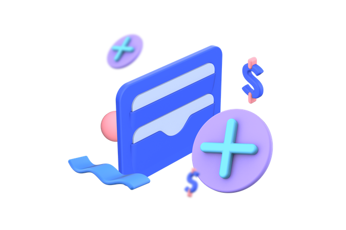 Top-Up Wallet  3D Icon