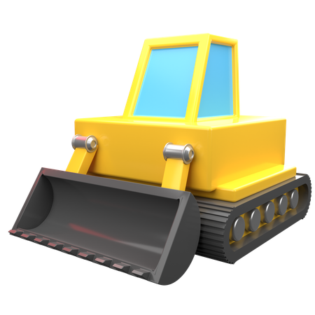 Excavadora  3D Icon