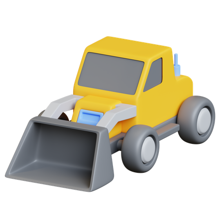 Excavadora  3D Icon