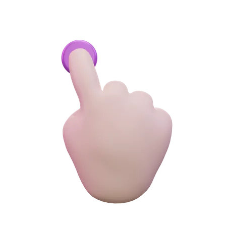 Toque el gesto de la mano  3D Icon