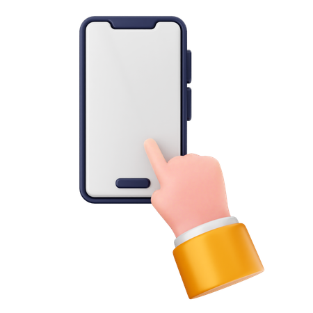 Toque smartphone  3D Icon