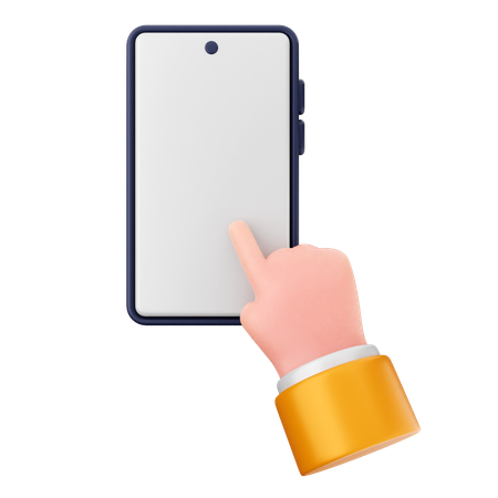 Toque smartphone  3D Icon