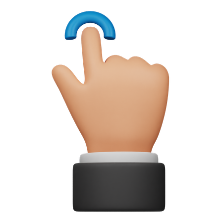 Toque gesto táctil  3D Icon