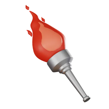 Featuring A Torch Ablaze With Fiery Passion Perfect For Capturing The Essence Of Competition Victory And Athletic Fervor 3 D Render Illustration 3D Icon