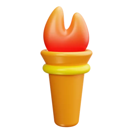 Torch  3D Icon