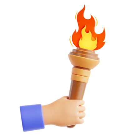 Torch  3D Icon