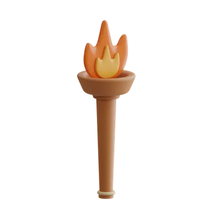 Torch  3D Icon