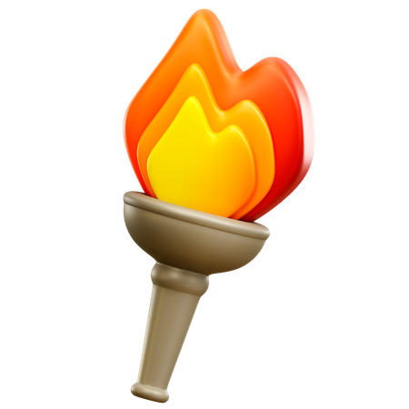 Torch  3D Illustration