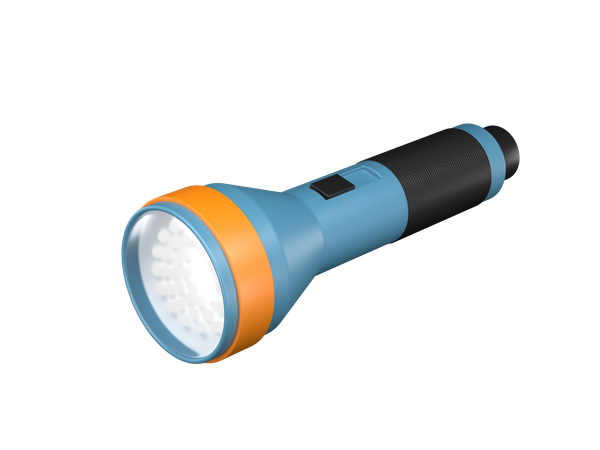 Torch  3D Illustration