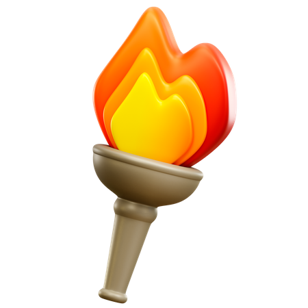Torch 3D Illustration