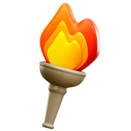 Torch  3D Illustration