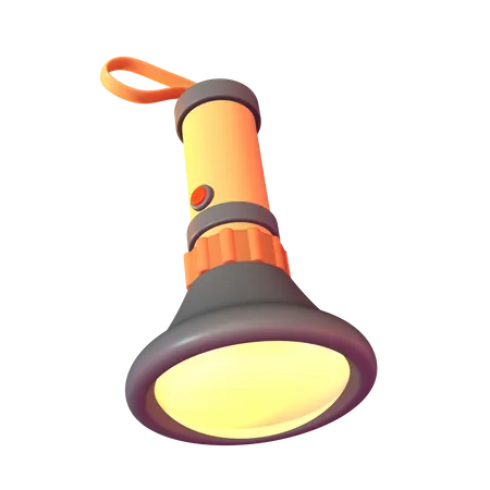 This High Quality Illustration Showcases A Reliable Light Source For Your Nocturnal Adventures Providing Clarity In The Darkest Of Nights 3D Icon